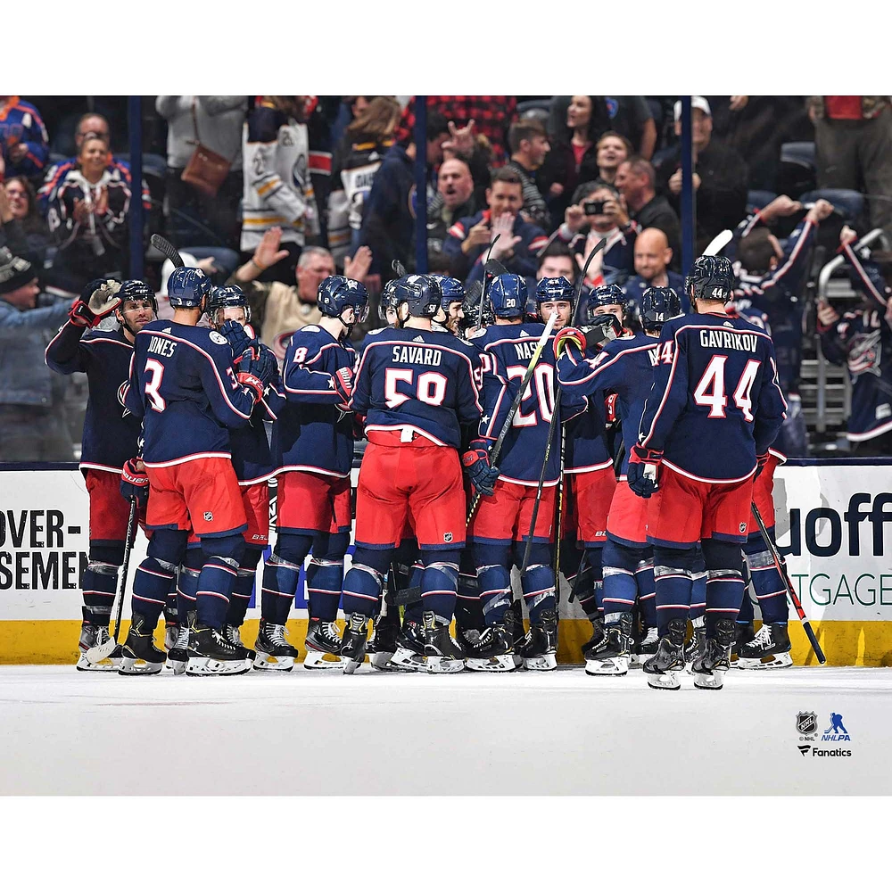 Columbus Blue Jackets Unsigned 2019-20 Team Celebration Photo