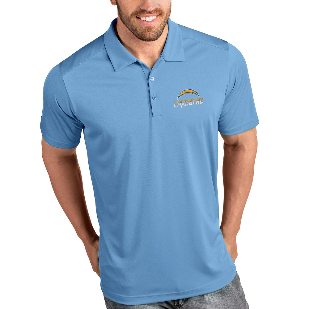 Men's Antigua Powder Blue Los Angeles Chargers Tribute Polo