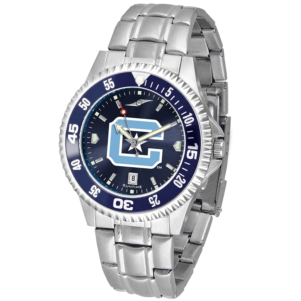Blue Citadel Bulldogs Competitor Steel AnoChrome Color Bezel Watch