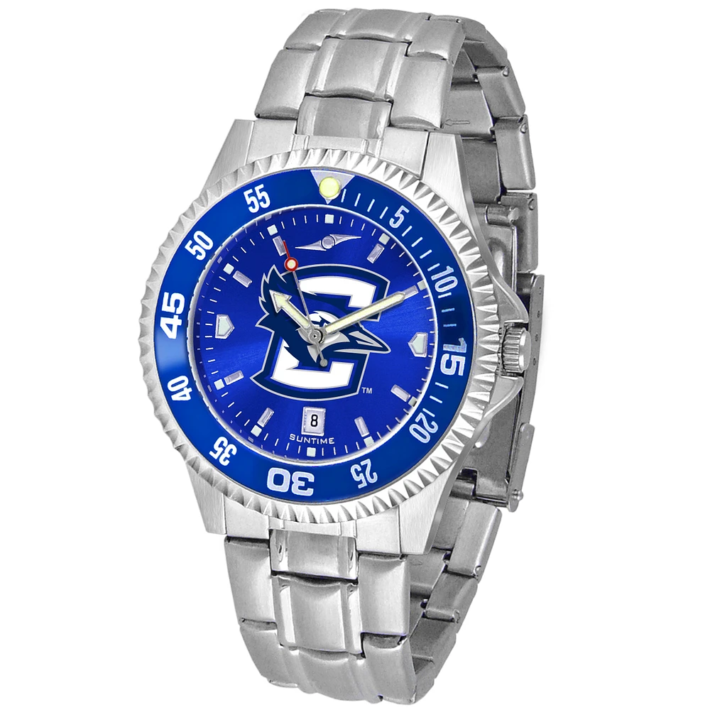 Blue Creighton Bluejays Competitor Steel AnoChrome Color Bezel Watch