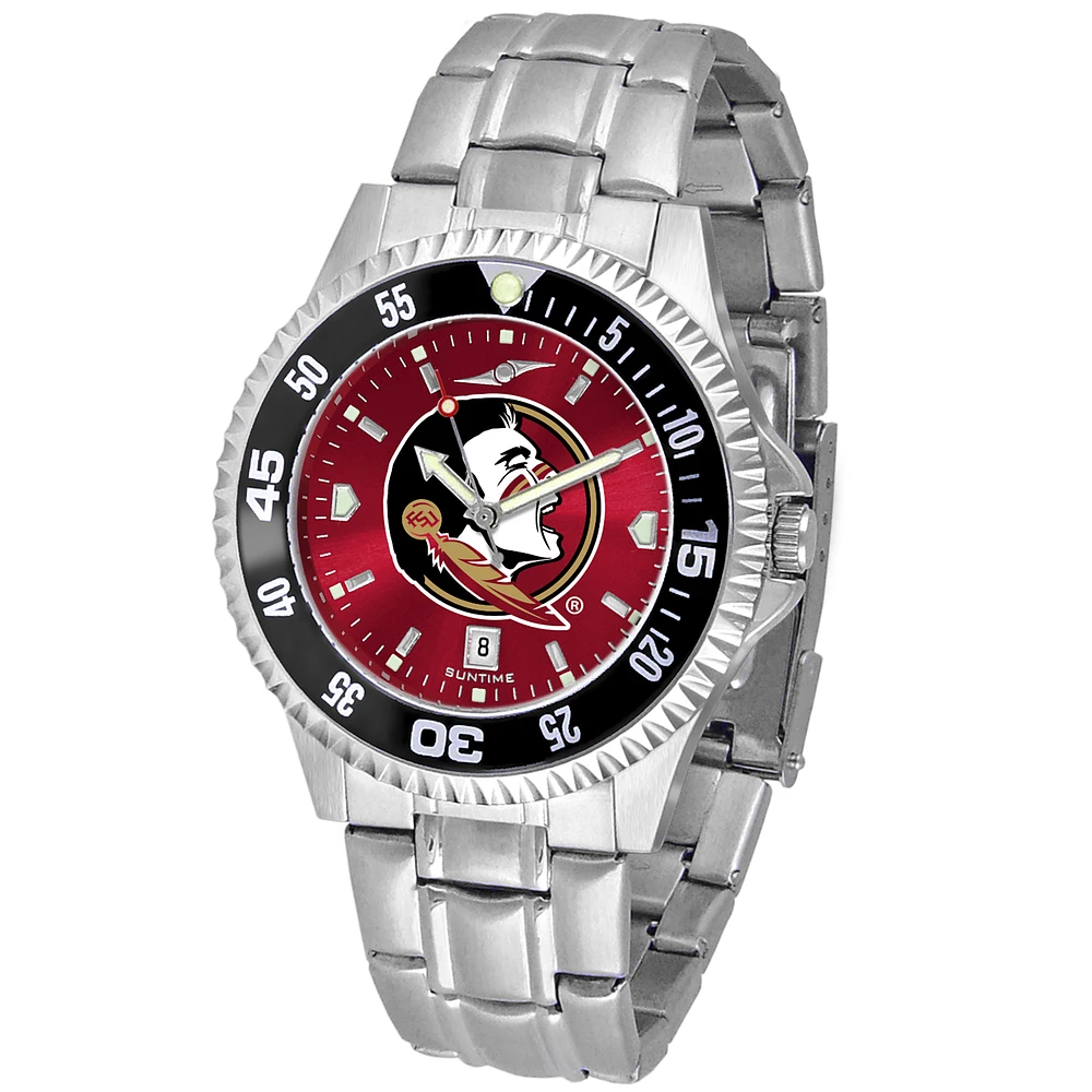 Garnet Florida State Seminoles Competitor Steel AnoChrome Color Bezel Watch