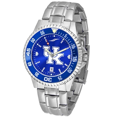 Royal Kentucky Wildcats Competitor Steel AnoChrome Color Bezel Watch
