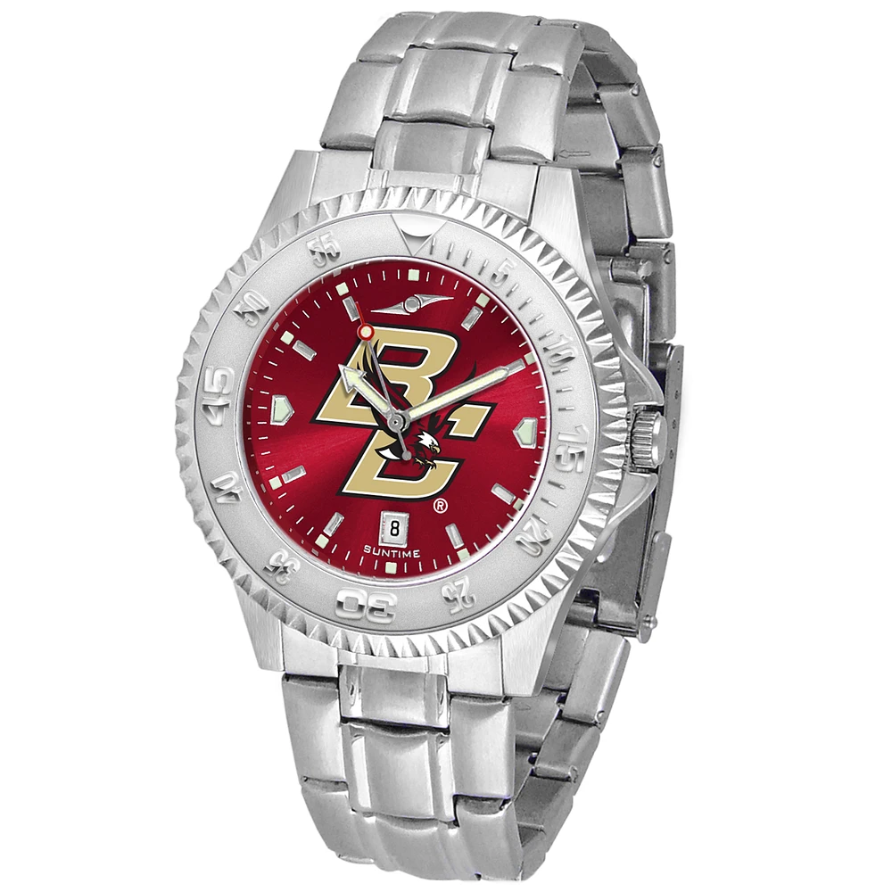 Maroon Boston College Eagles Competitor Steel AnoChrome Watch