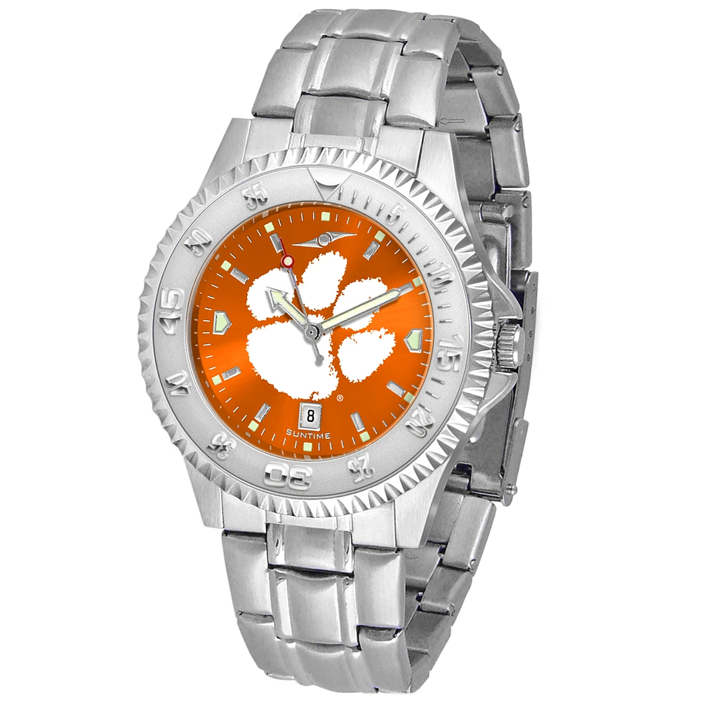 Orange Clemson Tigers Competitor Steel AnoChrome Watch