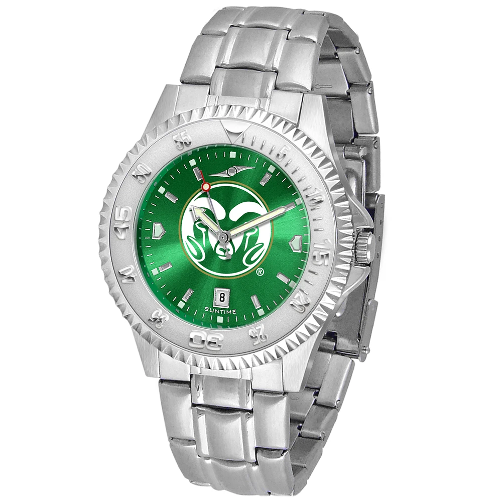 Green Colorado State Rams Competitor Steel AnoChrome Watch