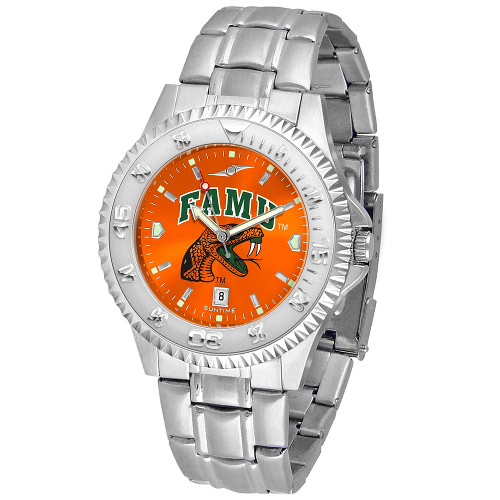 Orange Florida A&M Rattlers Competitor Steel AnoChrome Watch