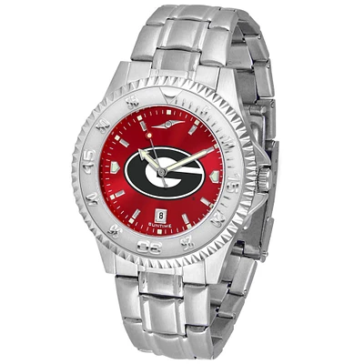 Red Georgia Bulldogs Competitor Steel AnoChrome Watch