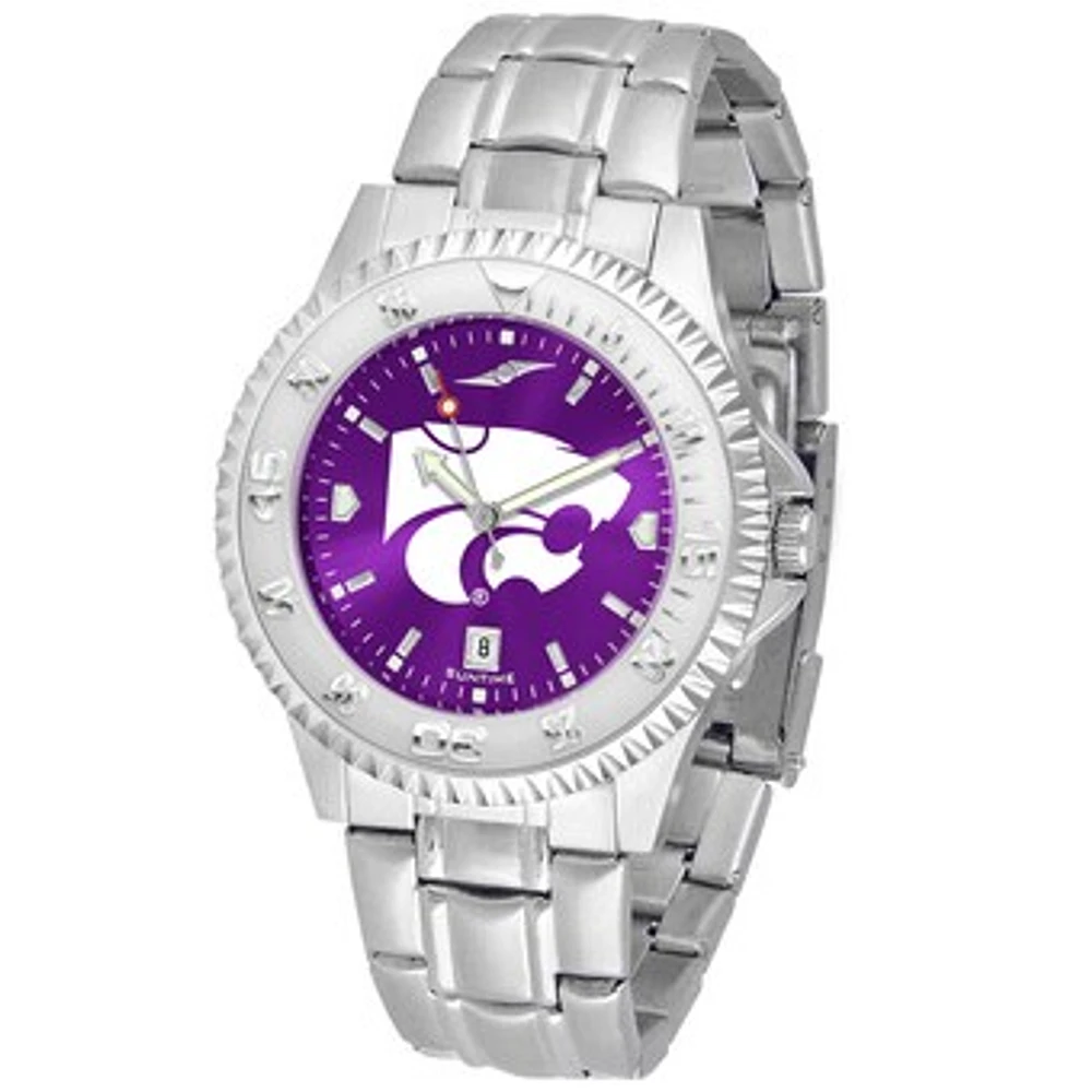 Purple Kansas State Wildcats Competitor Steel AnoChrome Watch