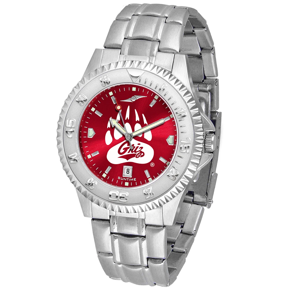 Maroon Montana Grizzlies Competitor Steel AnoChrome Watch