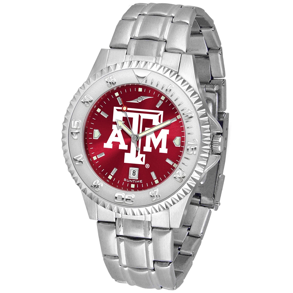 Maroon Texas A&M Aggies Competitor Steel AnoChrome Watch