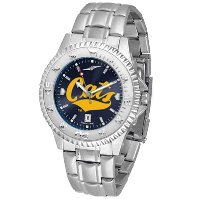 Navy Montana State Bobcats Competitor Steel AnoChrome Watch