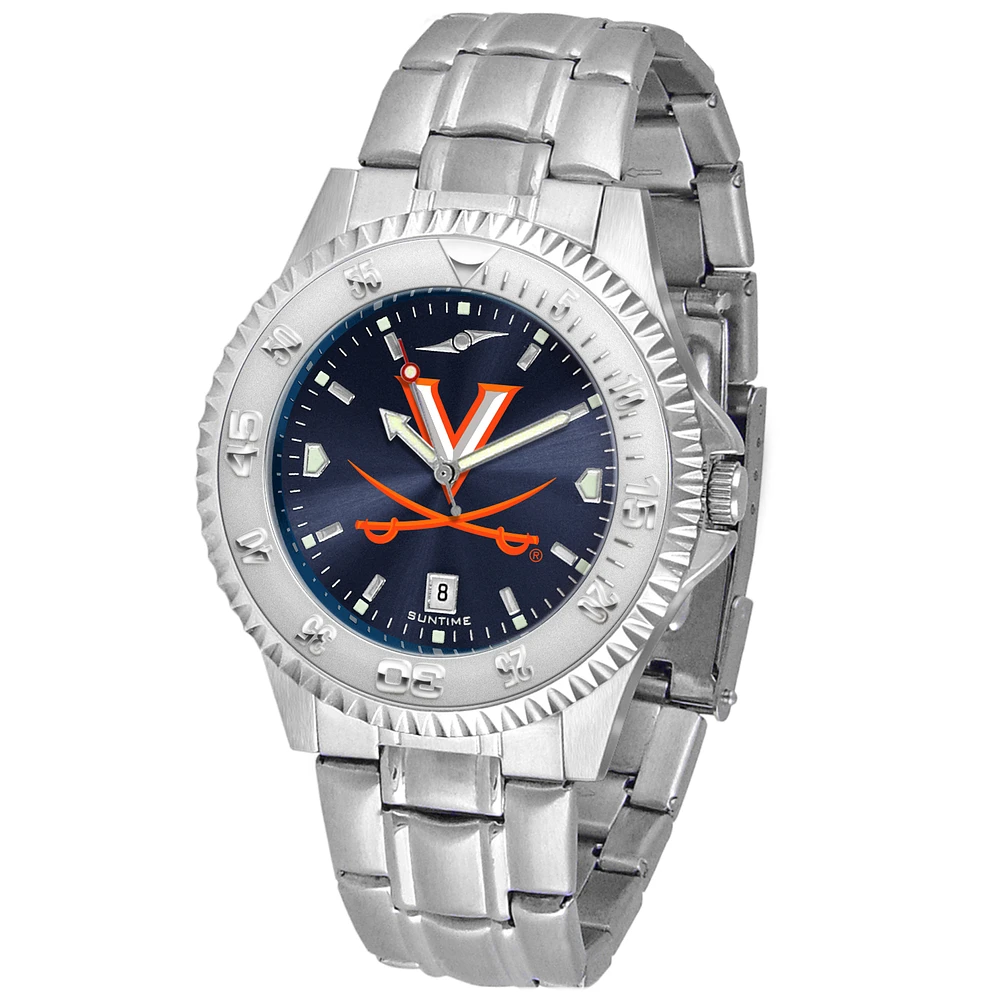 Navy Virginia Cavaliers Competitor Steel AnoChrome Watch