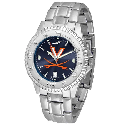 Navy Virginia Cavaliers Competitor Steel AnoChrome Watch
