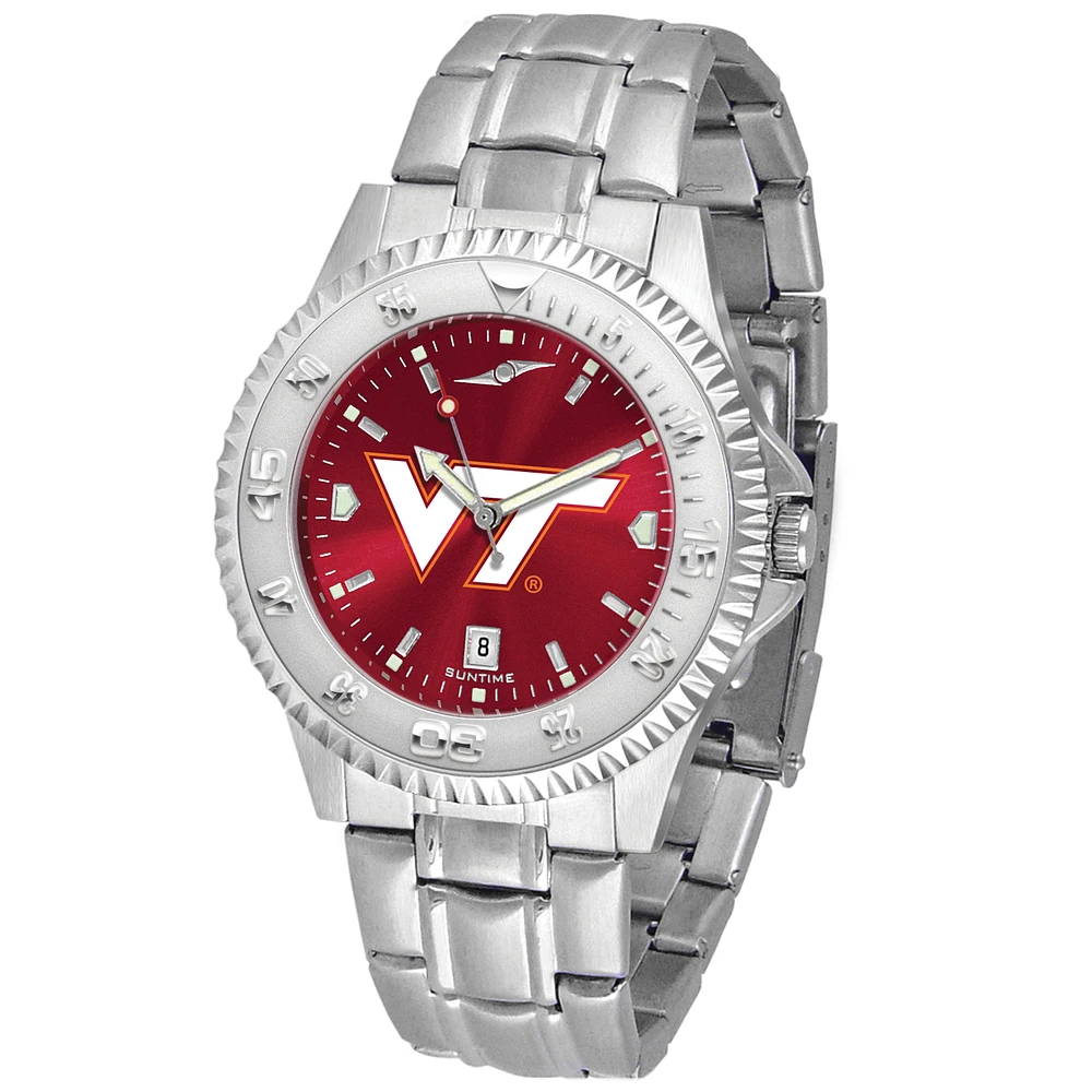 Maroon Virginia Tech Hokies Competitor Steel AnoChrome Watch