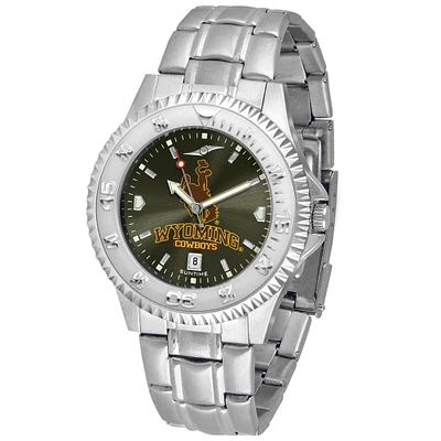 Black Wyoming Cowboys Competitor Steel AnoChrome Watch