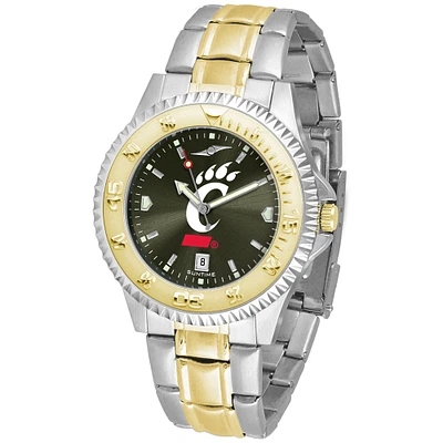 Black Cincinnati Bearcats Competitor Two-Tone AnoChrome Watch