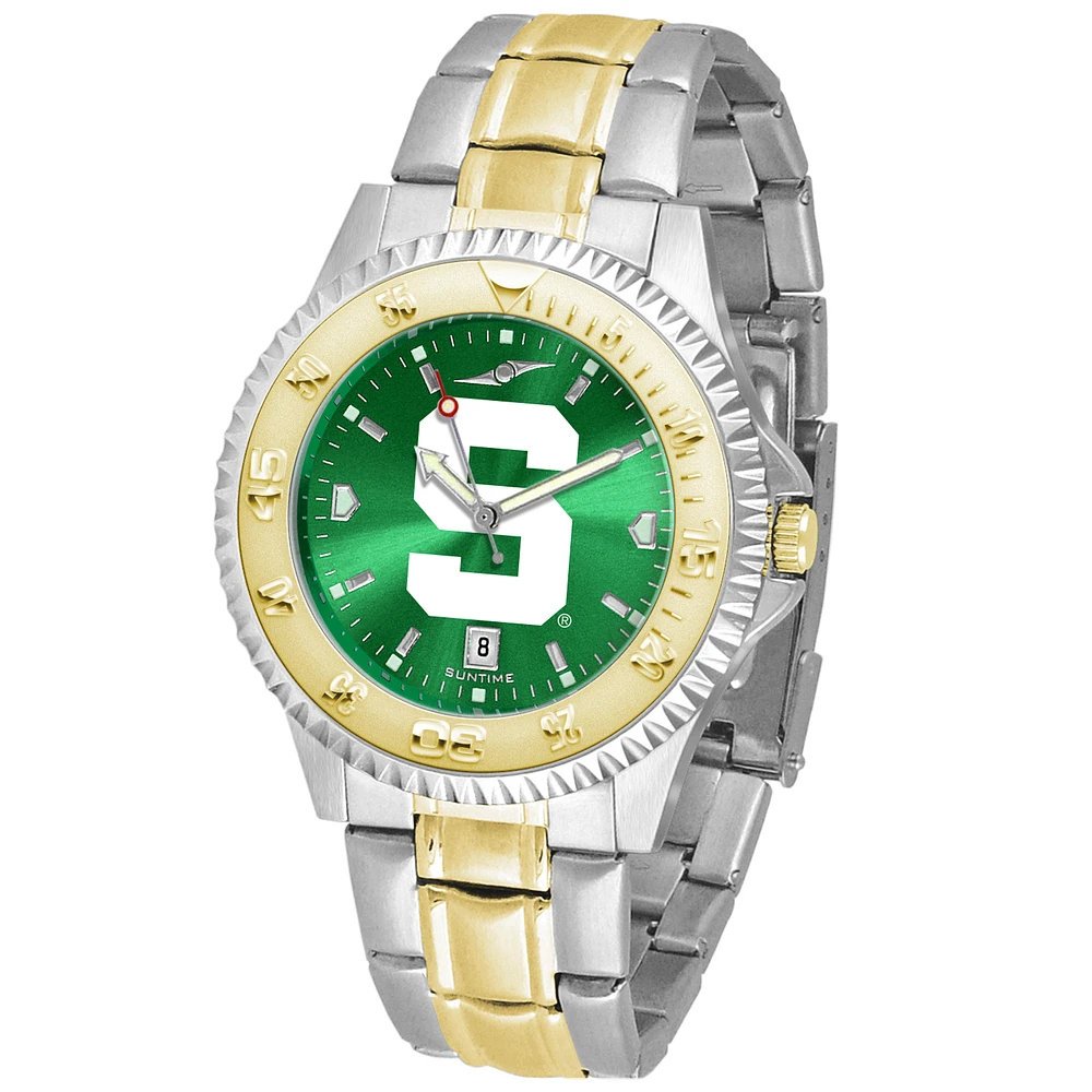 Green Michigan State Spartans Competitor Two-Tone AnoChrome Watch