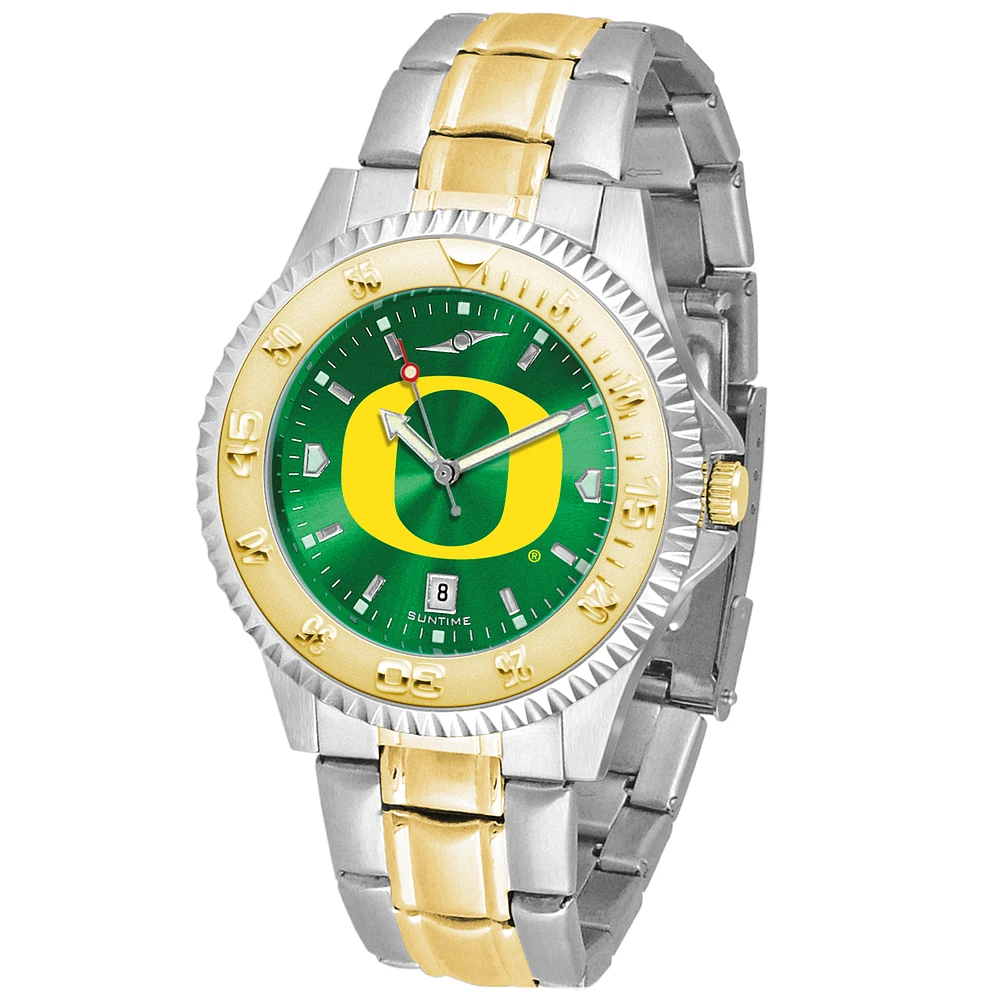 Green Oregon Ducks Competitor Two-Tone AnoChrome Watch
