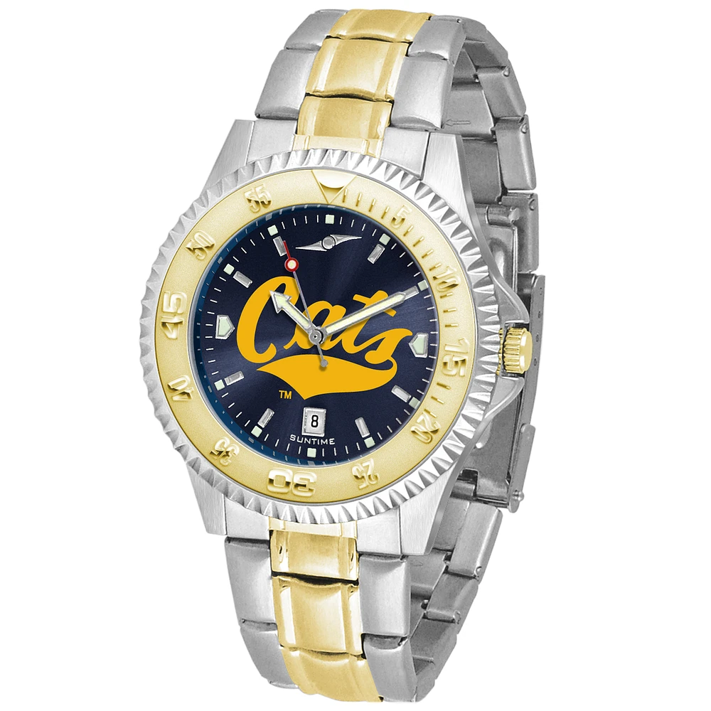 Navy Montana State Bobcats Competitor Two-Tone AnoChrome Watch