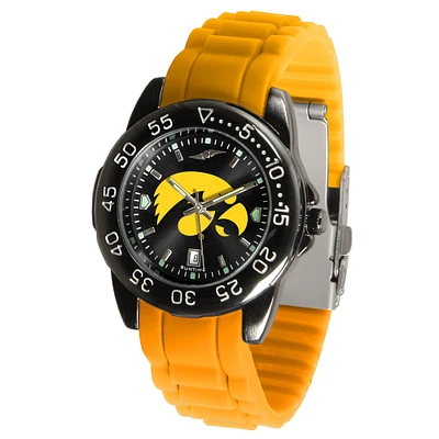 Black Iowa Hawkeyes FantomSport AC AnoChrome Watch