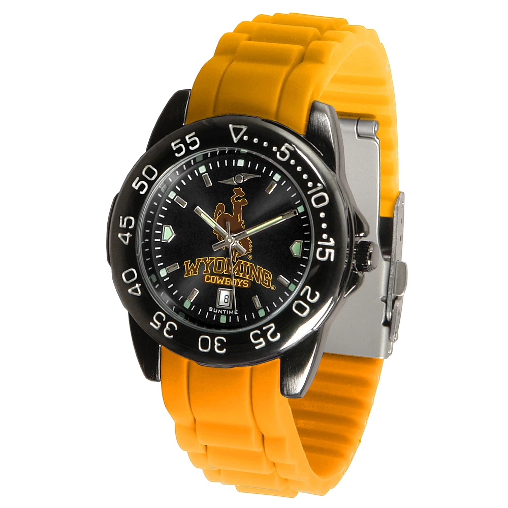 Black Wyoming Cowboys FantomSport AC AnoChrome Watch