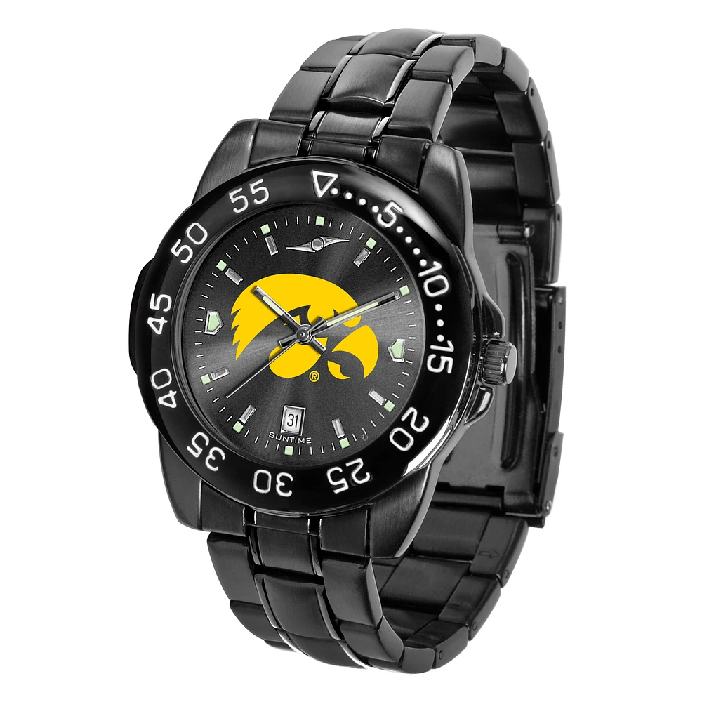 Black Iowa Hawkeyes FantomSport AnoChrome Watch