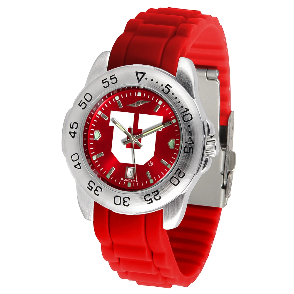 Red Utah Utes Sport AC AnoChrome Watch