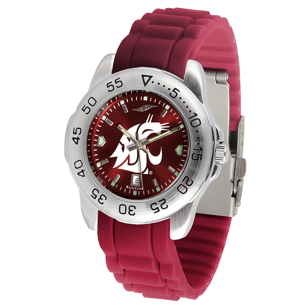 Crimson Washington State Cougars Sport AC AnoChrome Watch