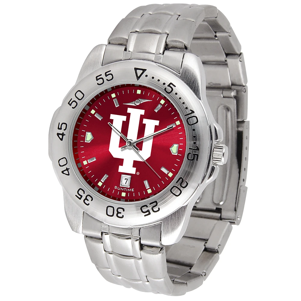 Crimson Indiana Hoosiers Sport Steel AnoChrome Watch