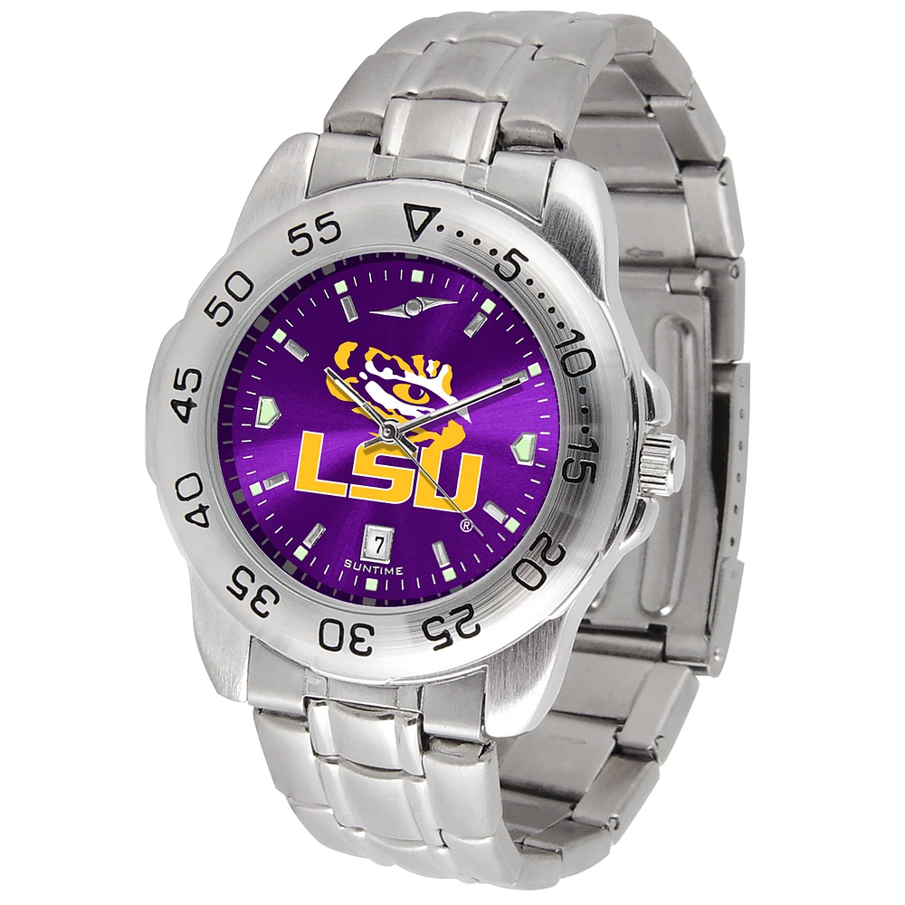 Purple LSU Tigers Sport Steel AnoChrome Team Watch