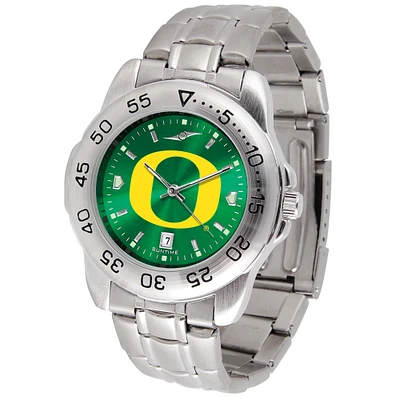 Green Oregon Ducks Sport Steel AnoChrome Watch