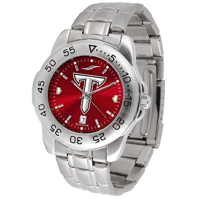 Cardinal Troy University Trojans Sport Steel AnoChrome Watch