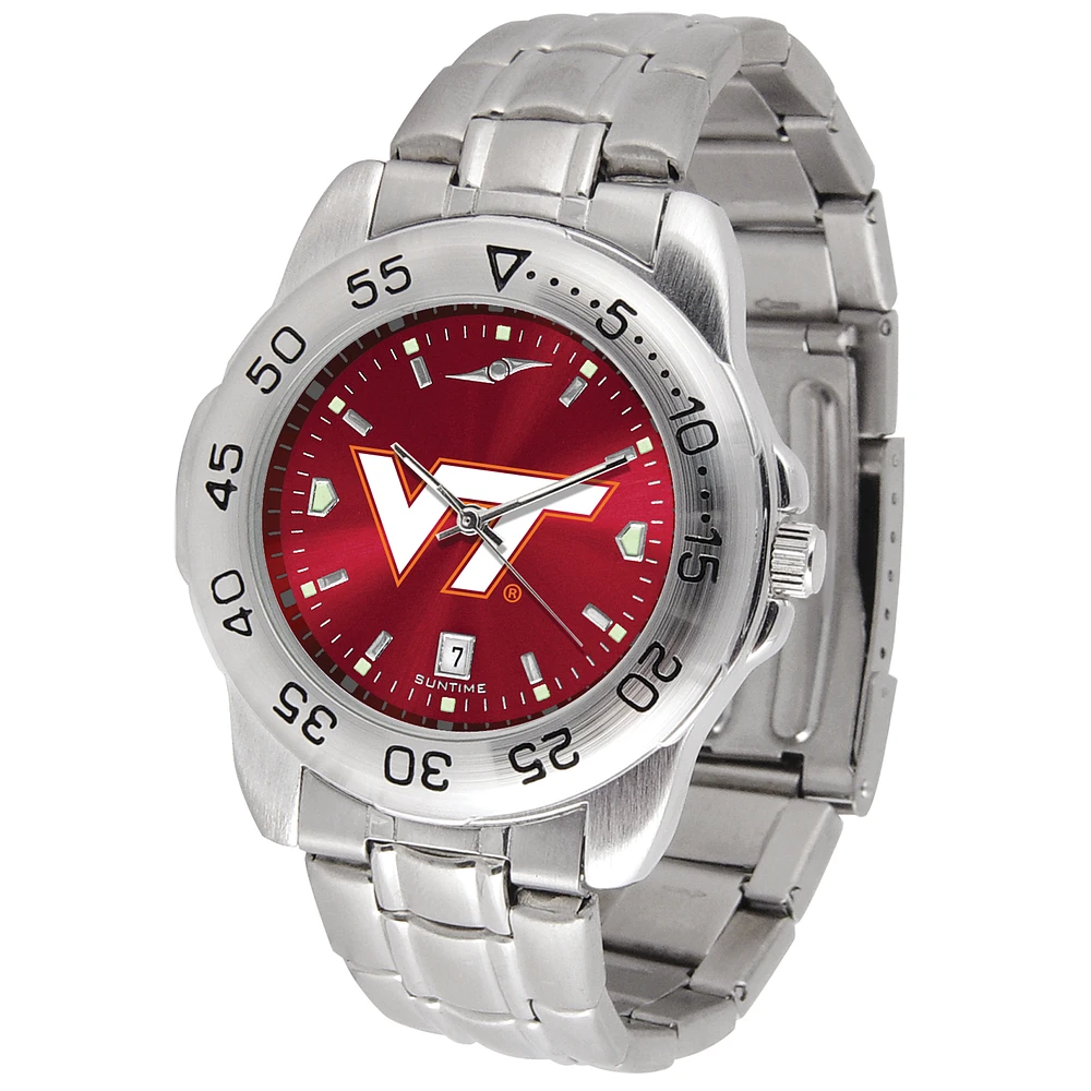 Maroon Virginia Tech Hokies Sport Steel AnoChrome Watch