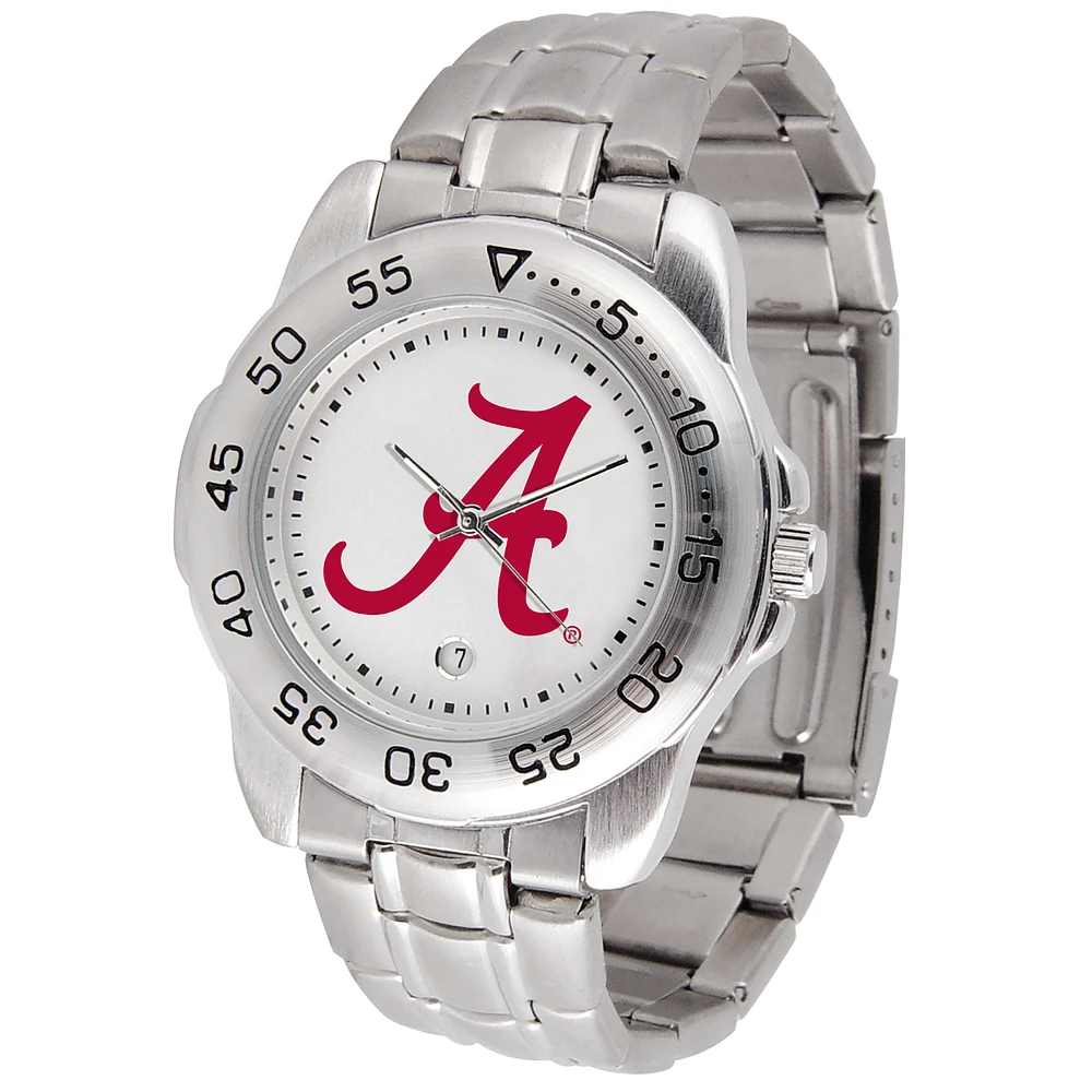 White Alabama Crimson Tide Sport Steel Watch