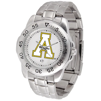 White Appalachian State Mountaineers Sport Steel Watch