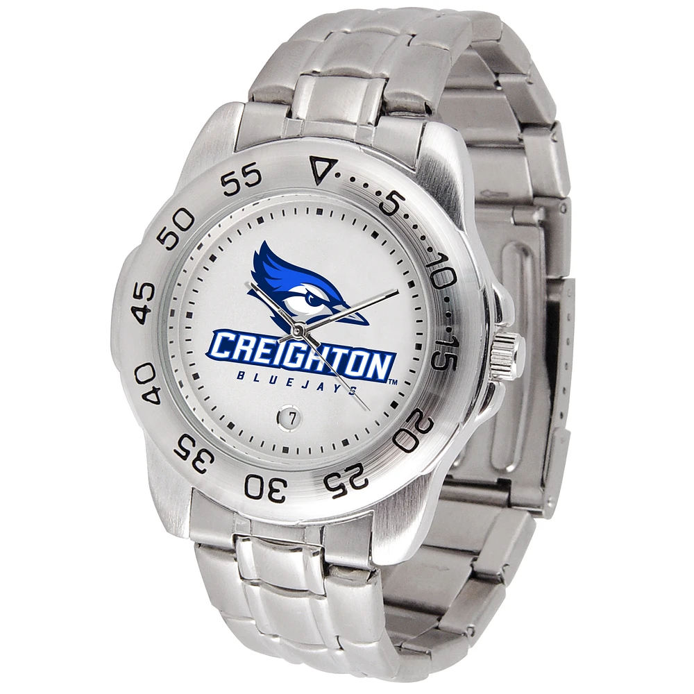 White Creighton Bluejays Sport Steel Watch
