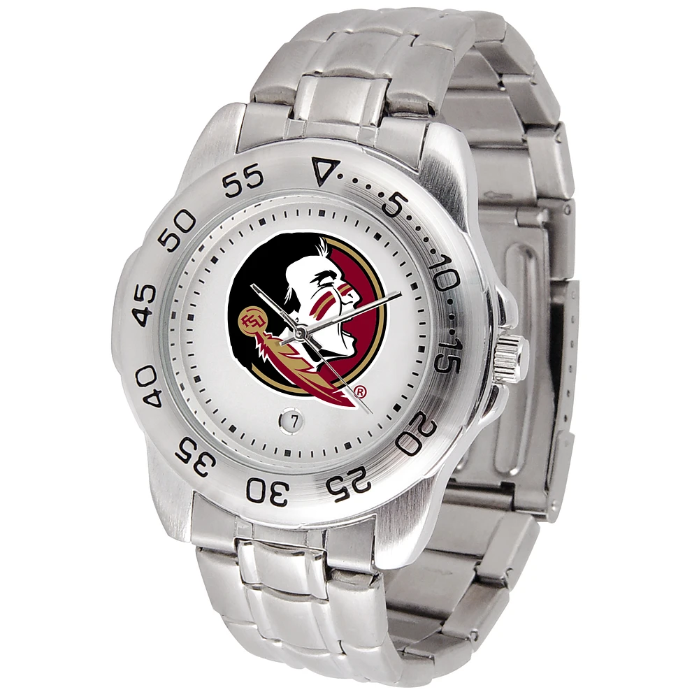 White Florida State Seminoles Sport Steel Watch