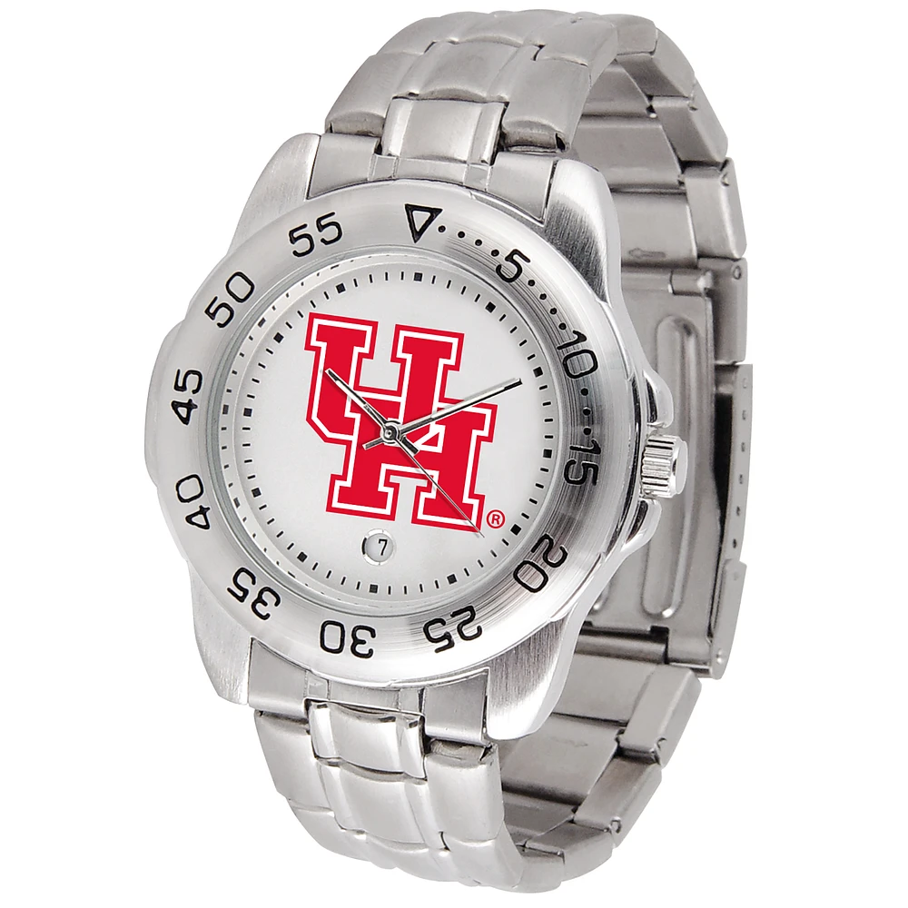 White Houston Cougars Sport Steel Watch
