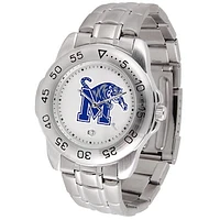 White Memphis Tigers Sport Steel Watch