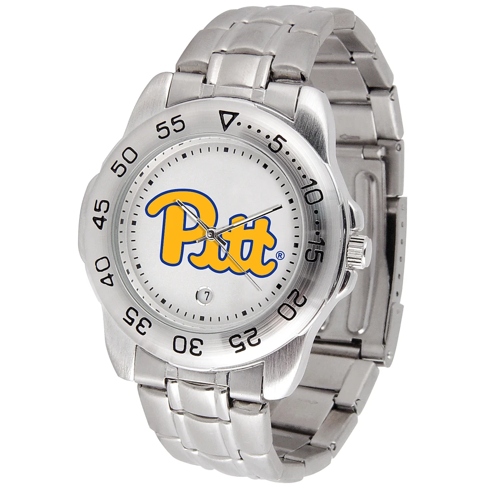White Pitt Panthers Sport Steel Watch