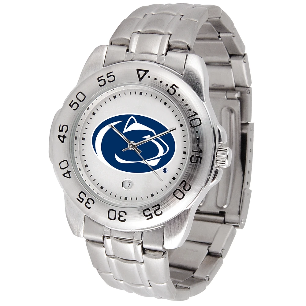 White Penn State Nittany Lions Sport Steel Watch