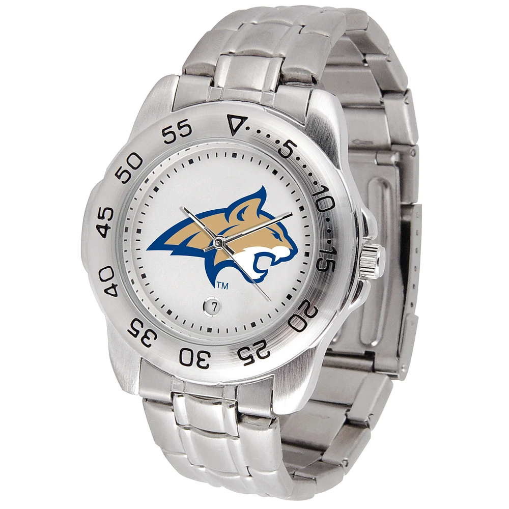 White Montana State Bobcats Sport Steel Watch