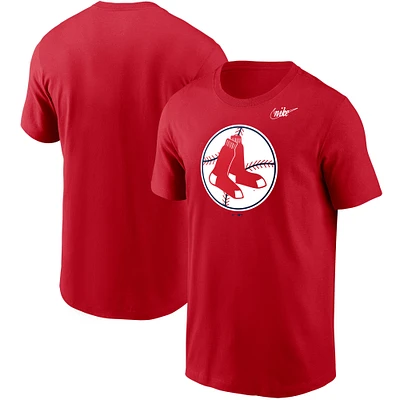 Men's Nike Red Boston Red Sox Cooperstown Collection Logo T-Shirt