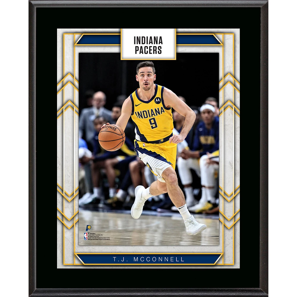 T.J. McConnell Indiana Pacers 10.5" x 13" Sublimated Player Plaque