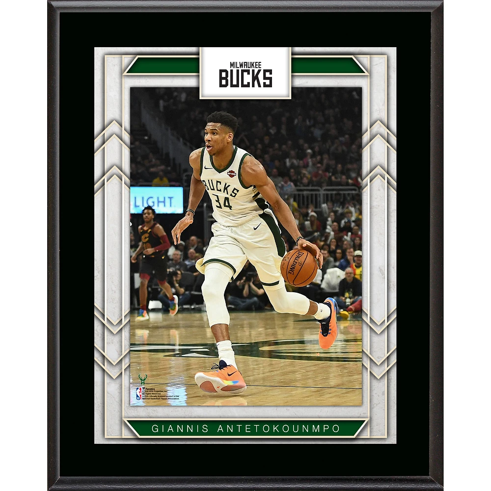 Giannis Antetokounmpo Milwaukee Bucks 10.5" x 13" Sublimated Player Plaque