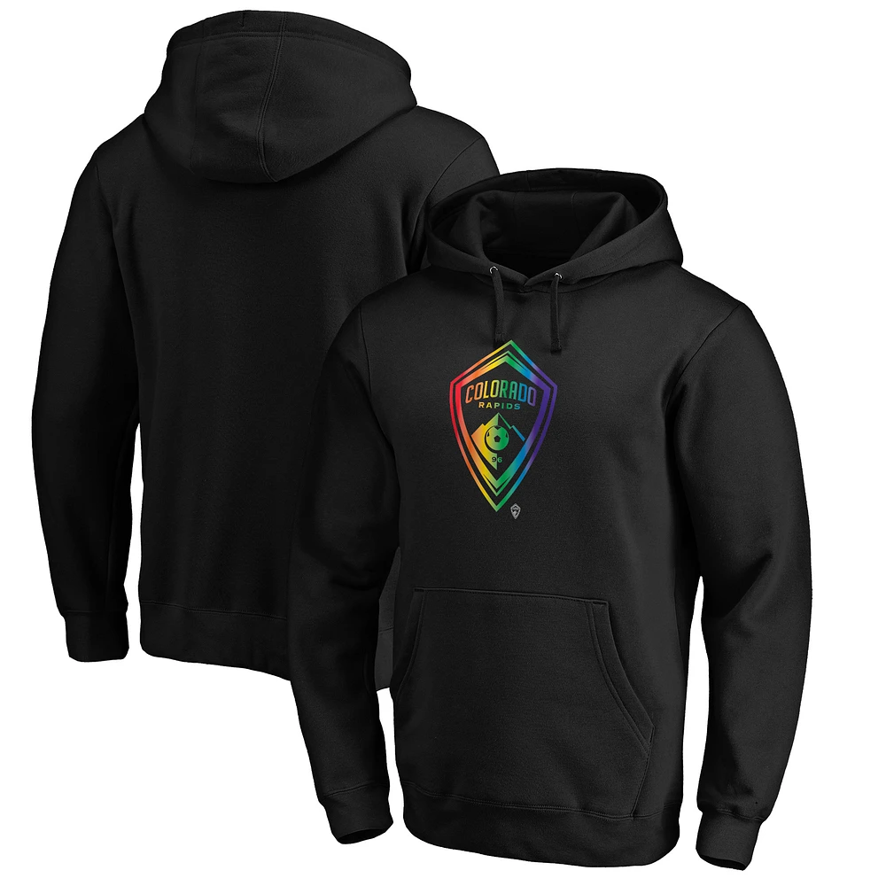 Men's Black Colorado Rapids Team Pride Logo Pullover Hoodie