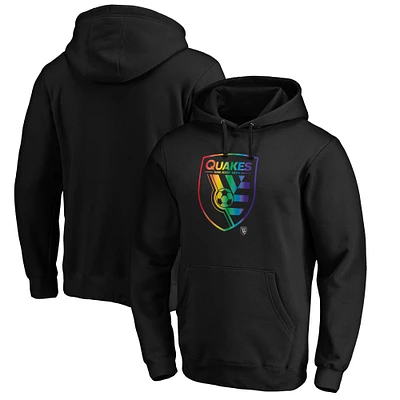 Men's Black San Jose Earthquakes Team Pride Logo Pullover Hoodie