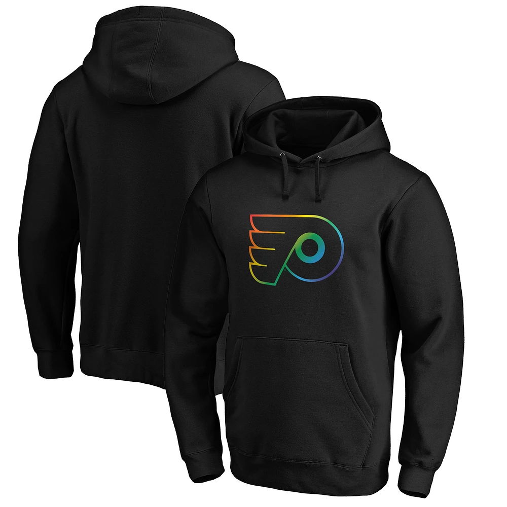 Men's Black Philadelphia Flyers Team Pride Logo Pullover Hoodie