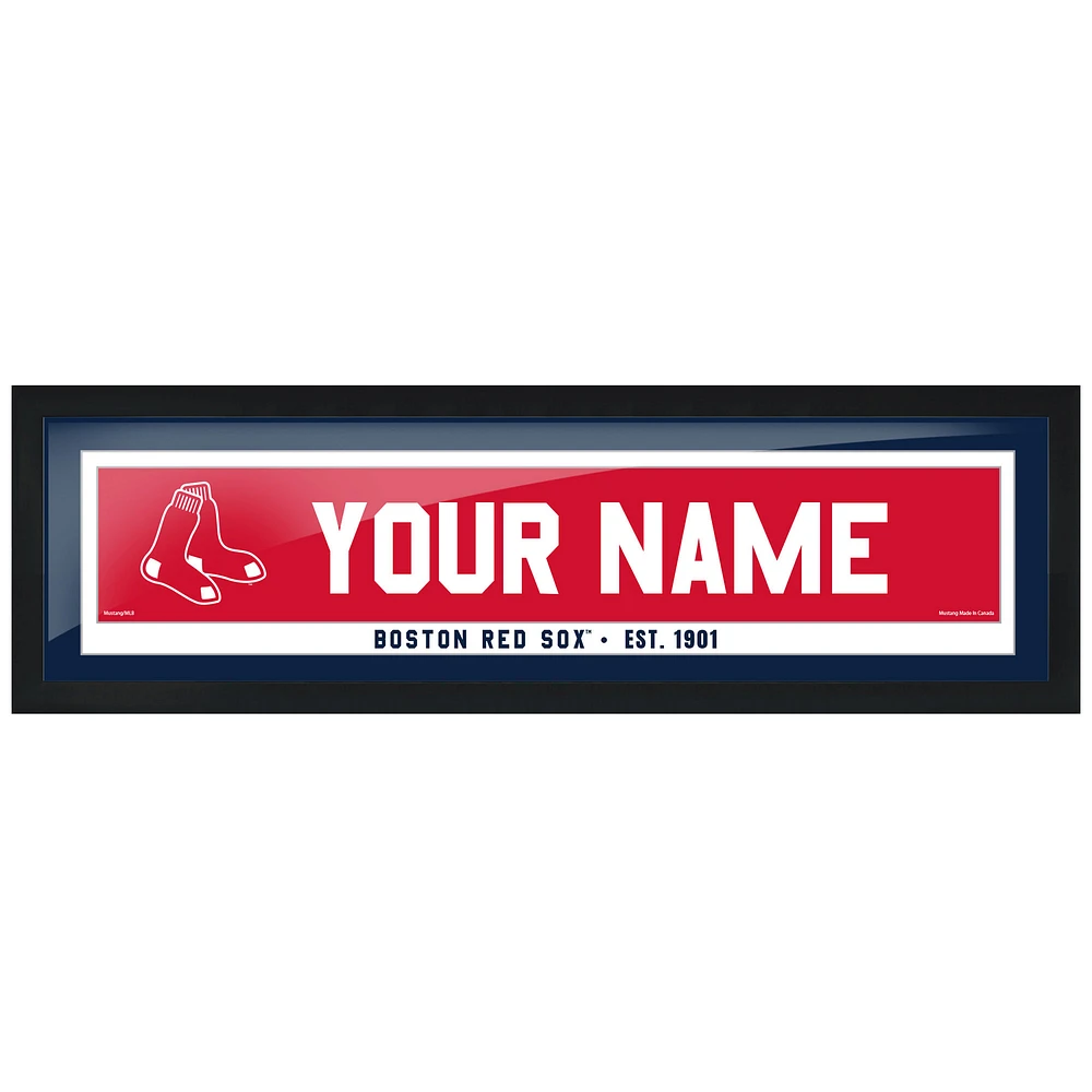 Boston Red Sox 6'' x 22'' Personalized Framed Artwork