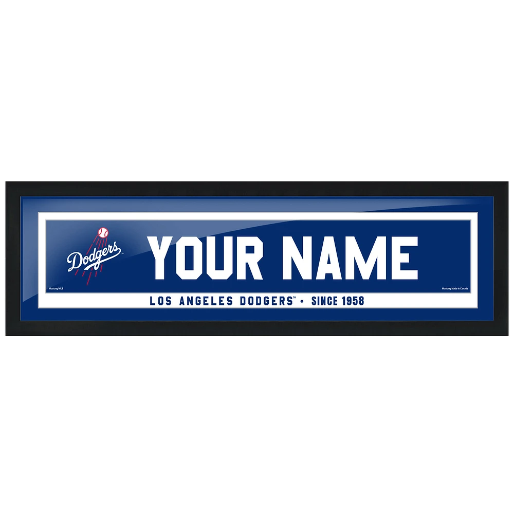 Los Angeles Dodgers 6'' x 22'' Personalized Framed Artwork